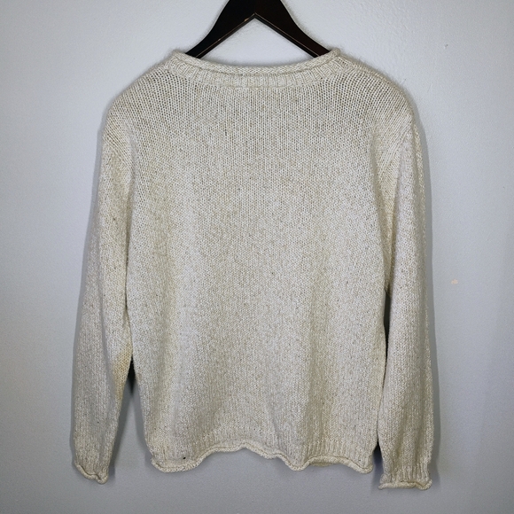 Vintage Crazy Horse Maine State Pine Tree Sweater Fisherman Knit Large Roll Neck - Picture 4 of 13